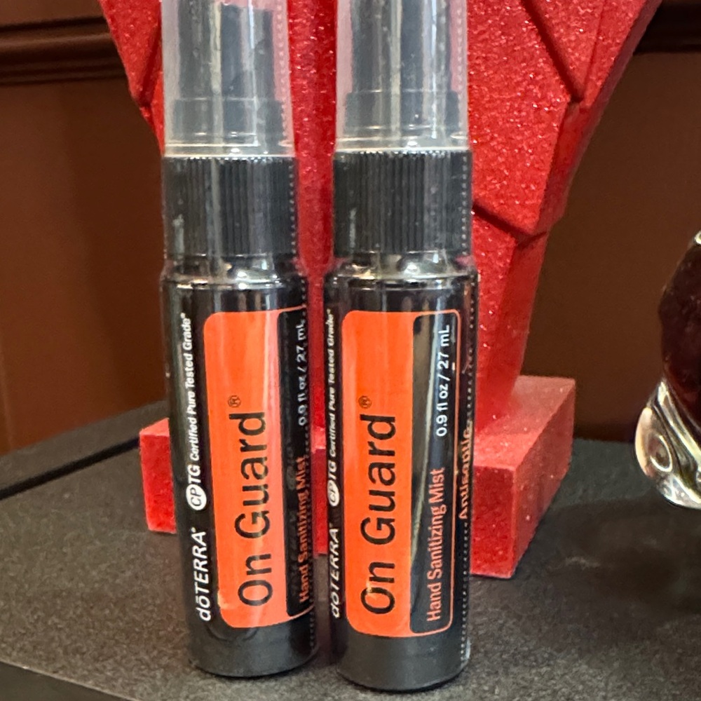 doTERRA On Guard Sanitizing Mist - Black and Orange